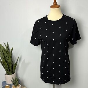 ❄️ Denim & Flower Ricky Singh Skull & Crossbones Shirt Size Small